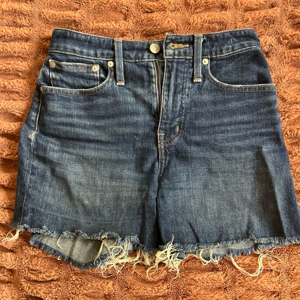 Madewell Curvy High Rise Denim shorts